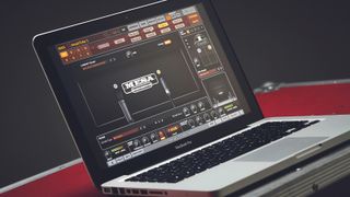 An amp modelling software running on a MacBook