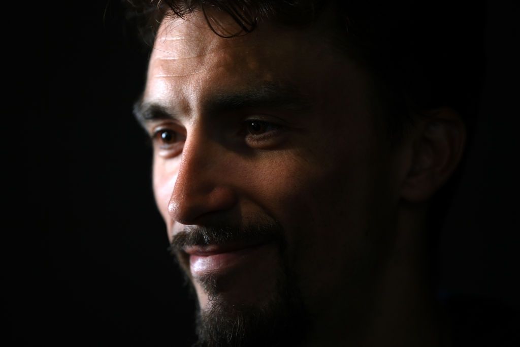 QUEBEC CITY QUEBEC SEPTEMBER 11 Julian Alaphilippe of France and Team Soudal QuickStep meets the media press during the Top Riders Press Conference prior to the 13th Grand Prix Cycliste de Quebec Montreal 2024 UCIWT on September 11 2024 in Quebec City Quebec Photo by Alex BroadwayGetty Images