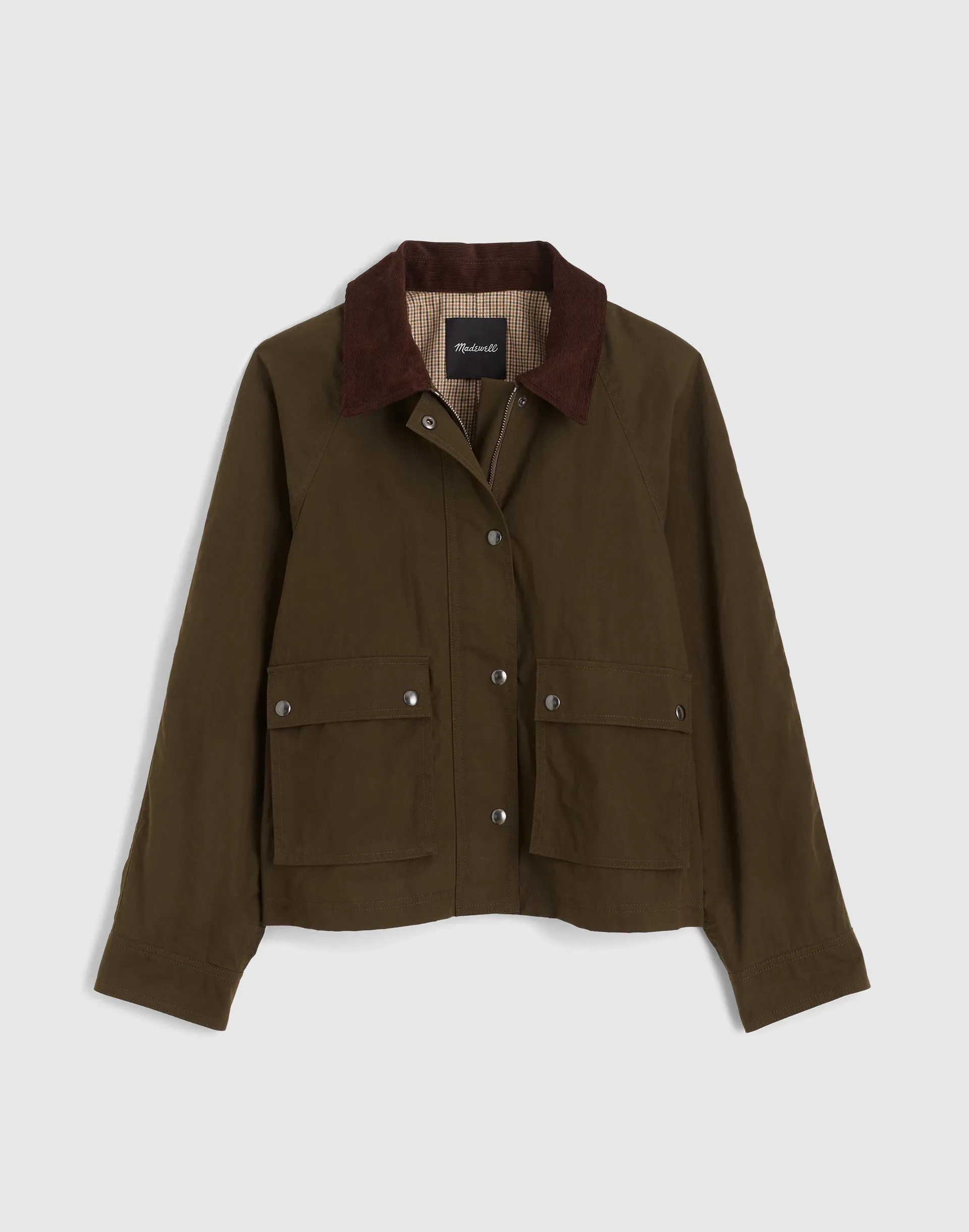 Waxed Zip-Front Jacket