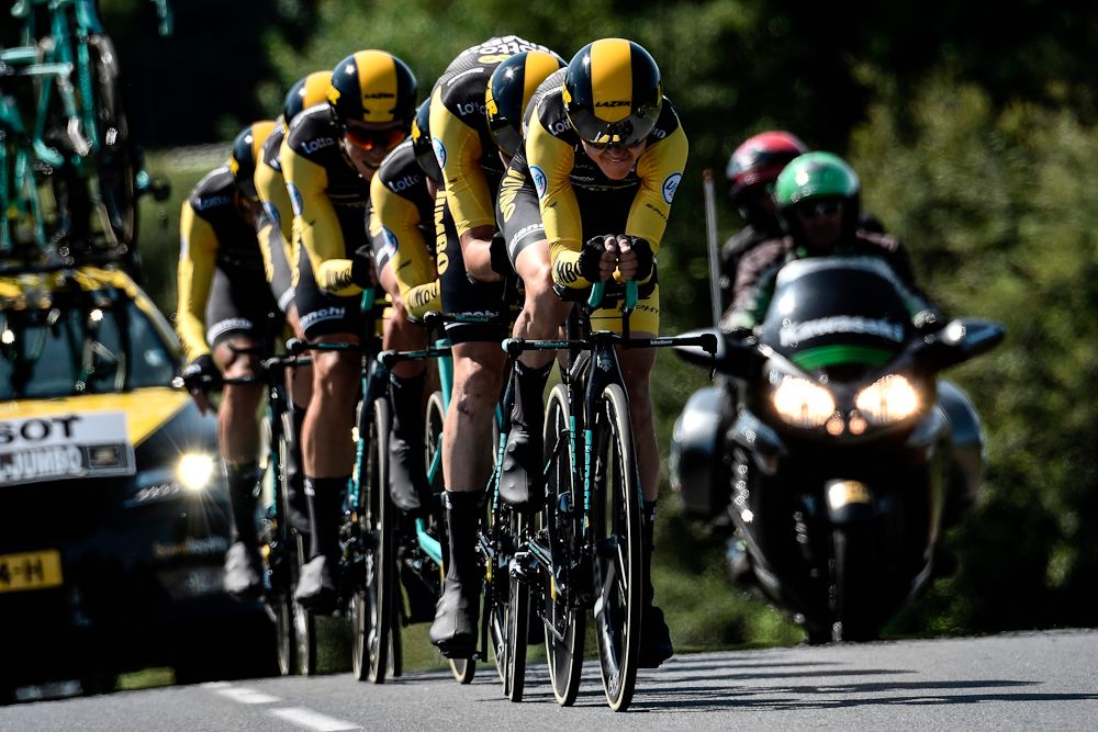 LottoNL-Jumbo finished 13 on the Tour's TTT