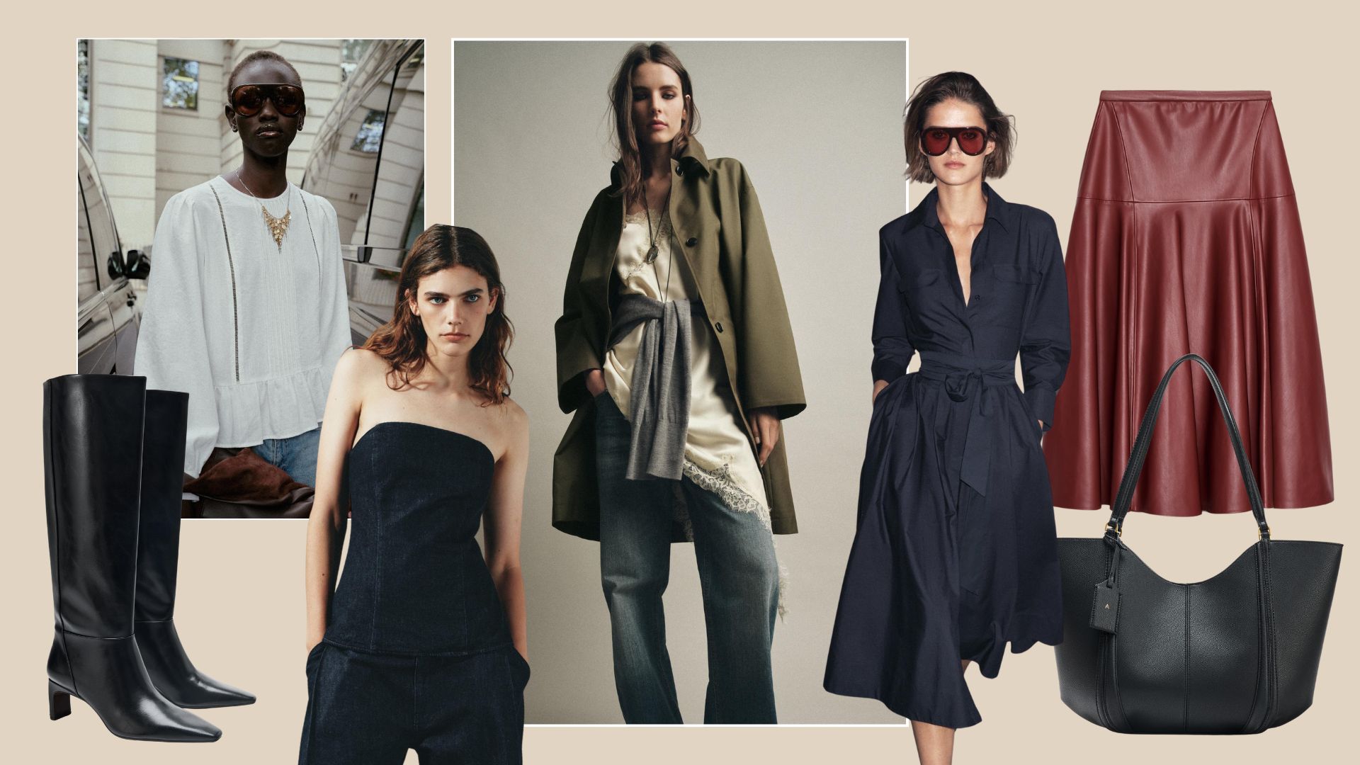 Collage of new-in Zara buys