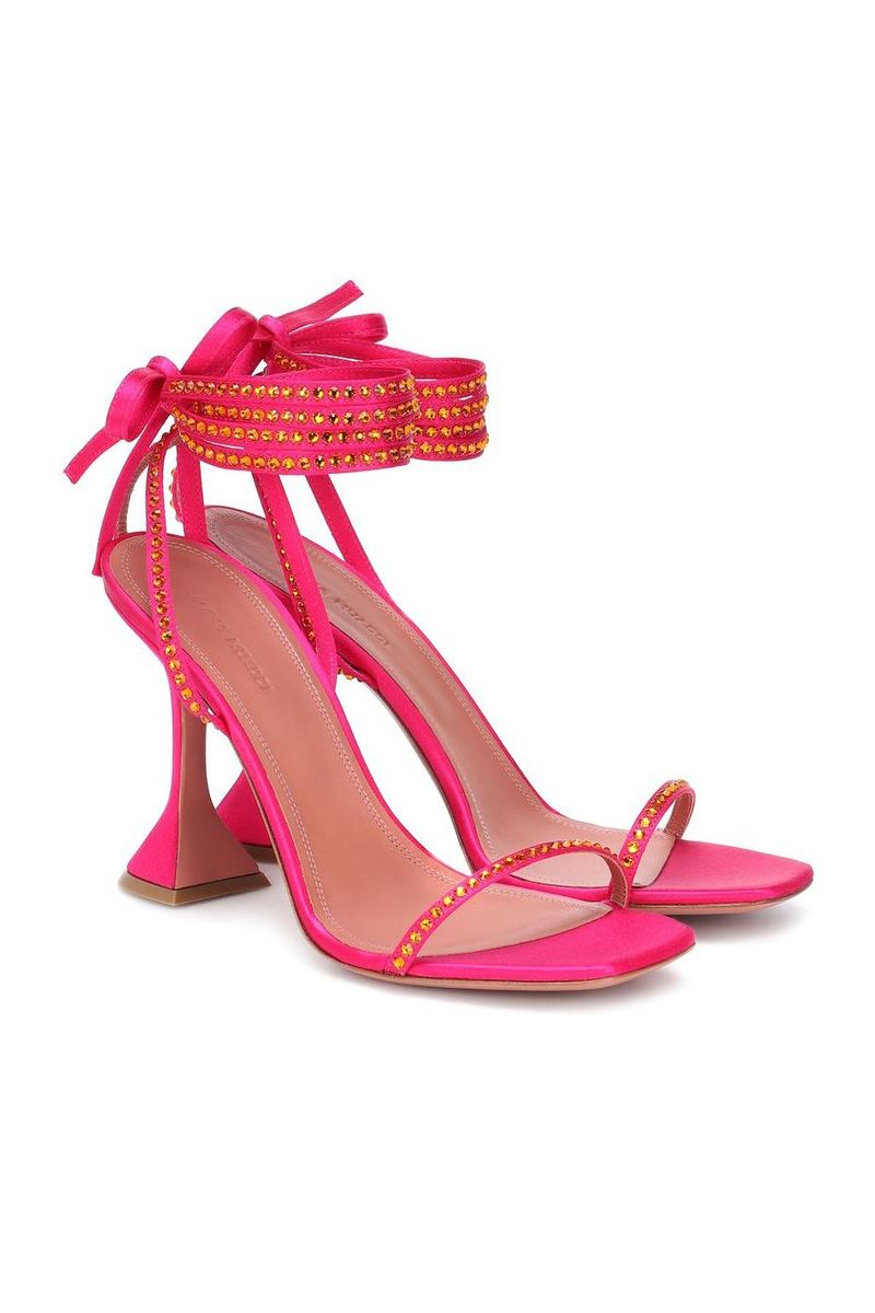 Vita Embellished Satin Sandals