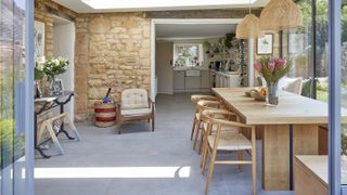 single storey extension with kitchen and dining space