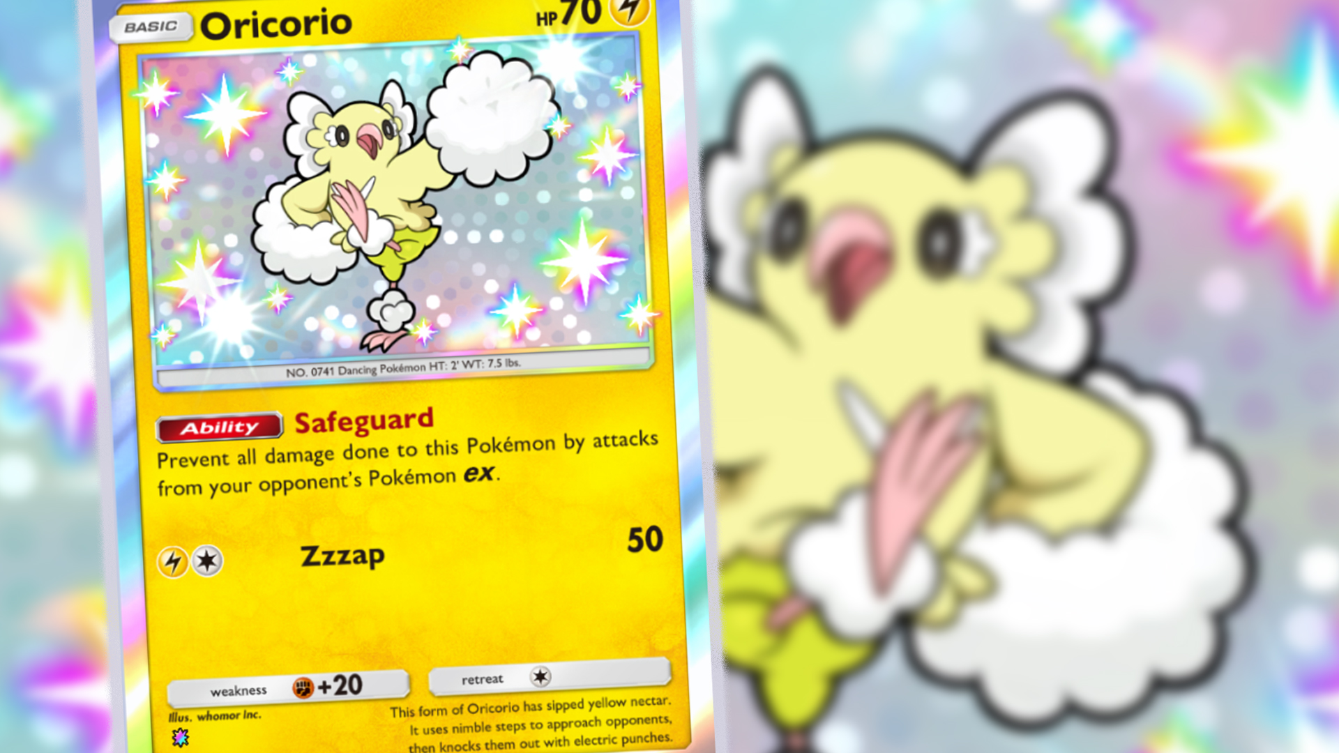 Shiny Oricorio in Pokemon TCG Pocket