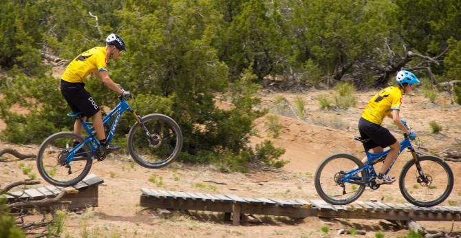 Macky and Syd exploring the La Tierra skills park