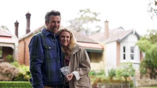 Patrick Brammall and Harriet Dyer in Colin from Accounts