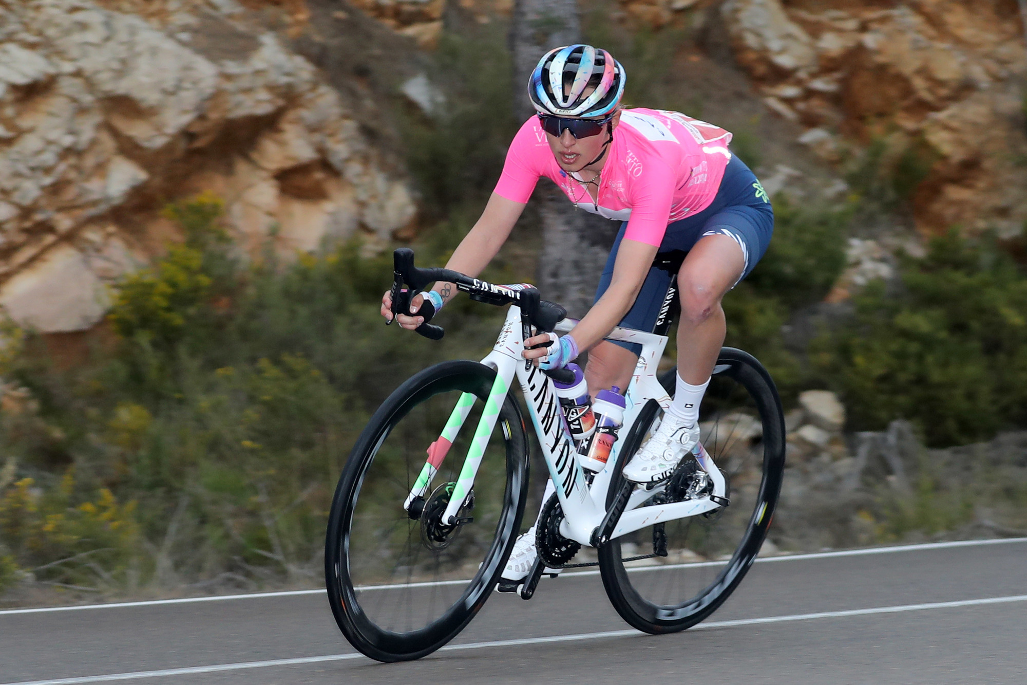 Volta Comunitat Valenciana Femines 2022 6th Edition 3rd stage Vila Real Vistabella del Maestrat 135 km 19022022 Katarzyna Niewiadoma POL Canyon SRAM Racing photo GomezSprintCyclingAgency2022