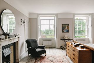 Bath town house with Farrow & Ball painted room and traditional rustic style