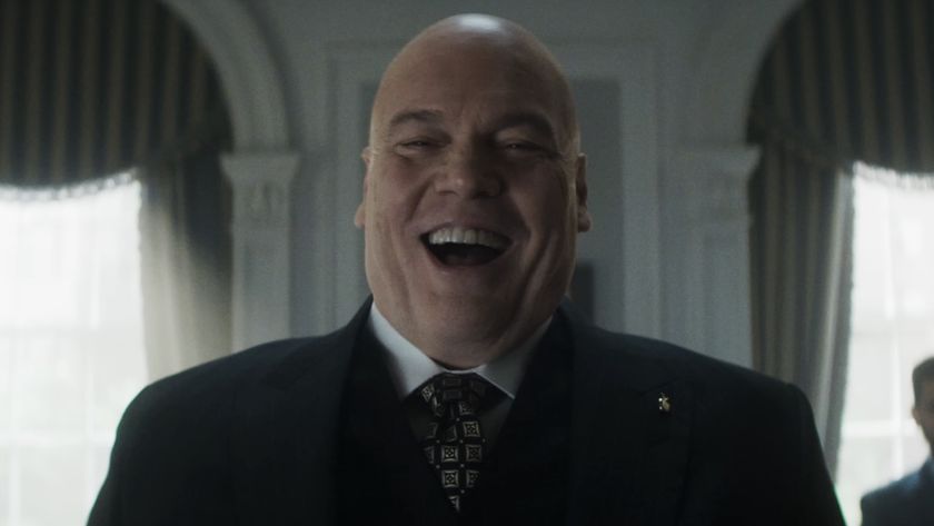 Wilson Fisk laughing heartily in Daredevil: Born Again Season 2 trailer