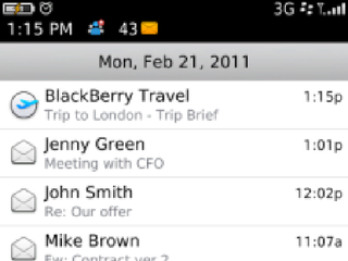 BlackBerry Travel