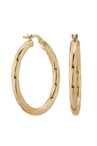 10k Gold Goddess Hoops Earrings