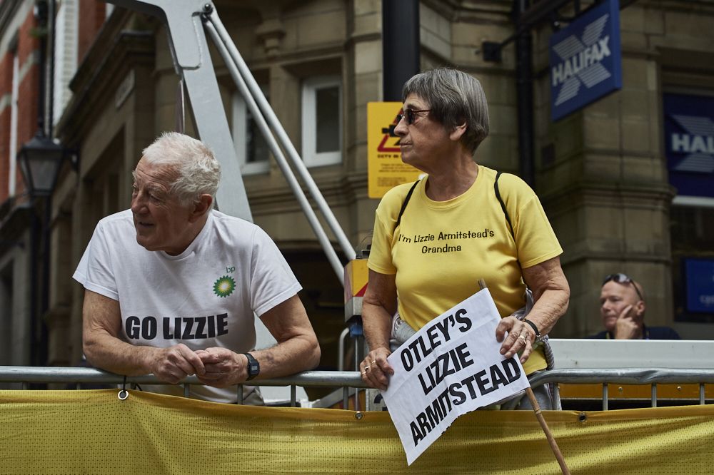 Lizzie Armitsteads biggest fans at the finish