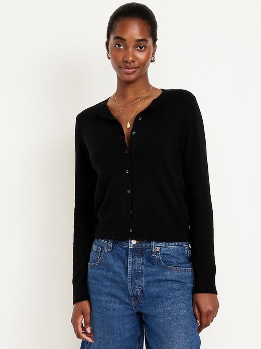 Sosoft Cropped Cardigan Sweater