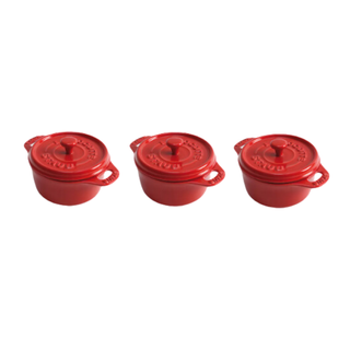 Staub Ceramic Mini Round Cocottes, Set of 3