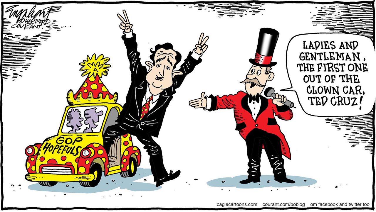 Political cartoon U.S. Ted Cruz GOP