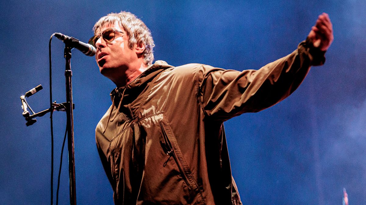 Liam Gallagher on stage