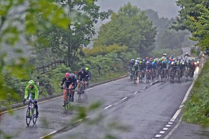 Soon after the flag dropped, riders were heading off the front