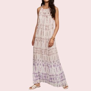 Lilac Ombre Tie Dye Maxi Dress