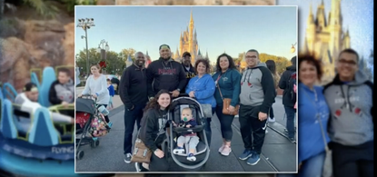 The Tuckett family at Disney World.