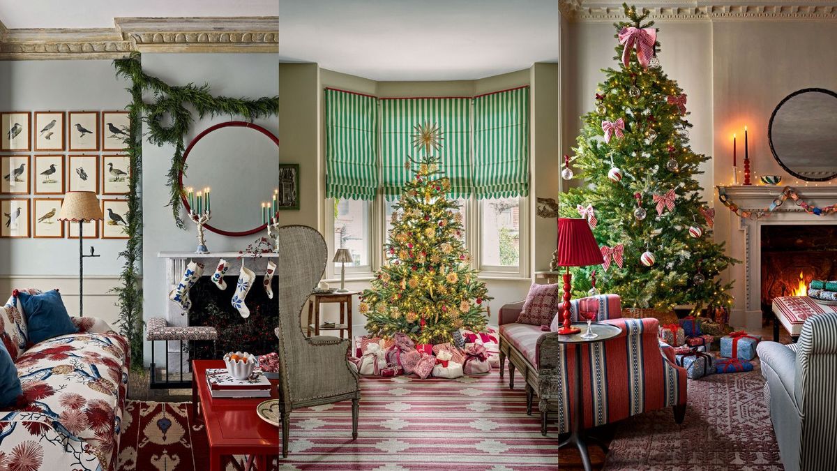 Christmas Living Room Cabinets Matttroy