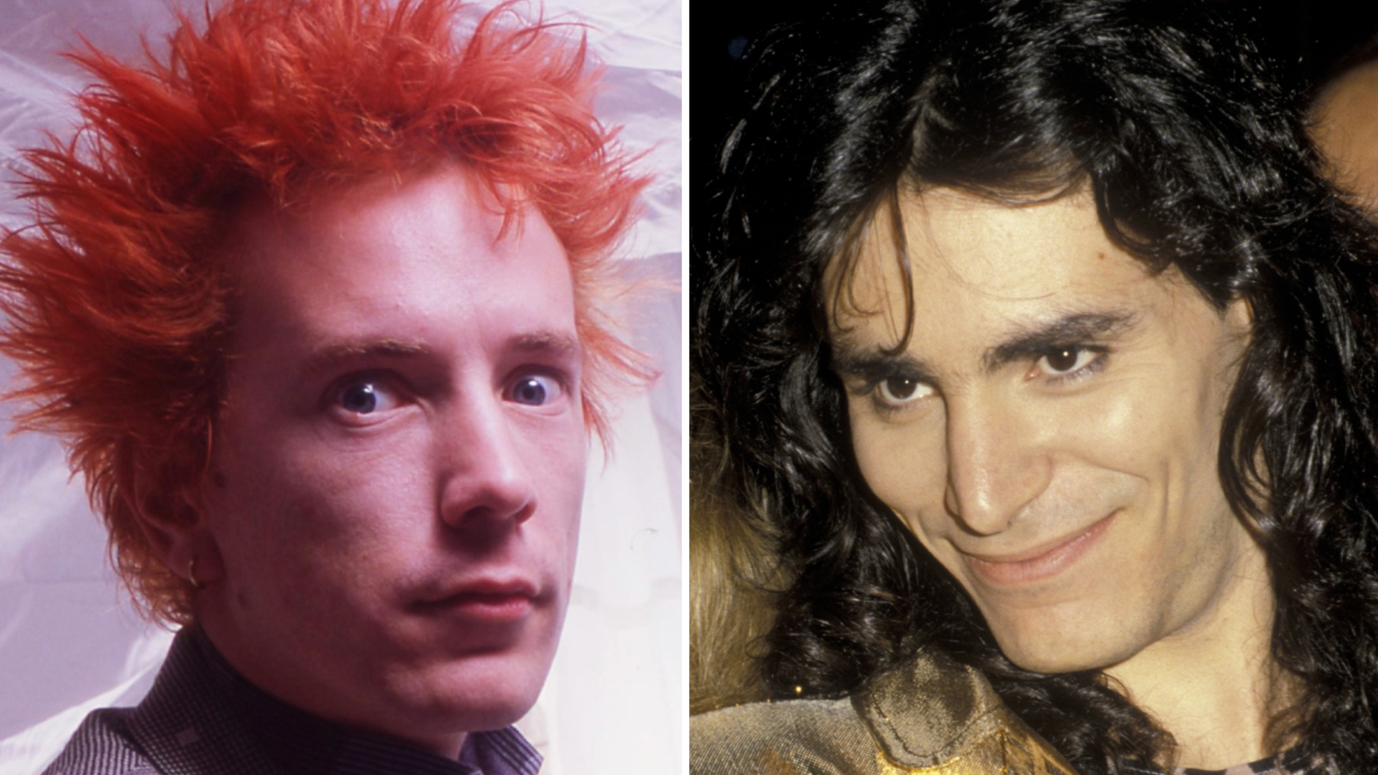 John Lydon and Steve Vai composite image