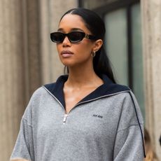 Laura Harrier at the Miu Miu S/S 26 show