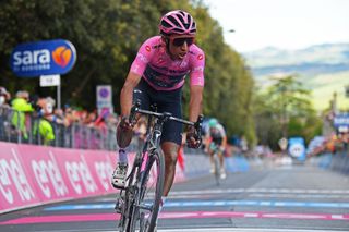 Egan Bernal (Ineos Grenadiers) finishes stage 11 of the 2021 Giro d'Italia