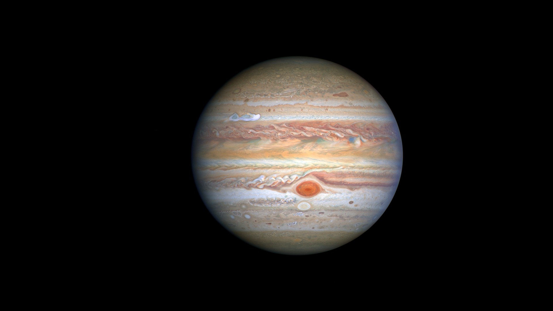 Jüpiter'in uzaydaki görüntüsü.