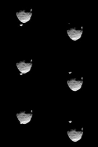 Before and After Occultation of Deimos by Phobos