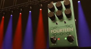 Fortin Fourteen Dual Boost Overdrive: the new tricked-out green stompbox from Mike Fortin packs two Tube Screamer OD flavours in one housing and is packed with features.