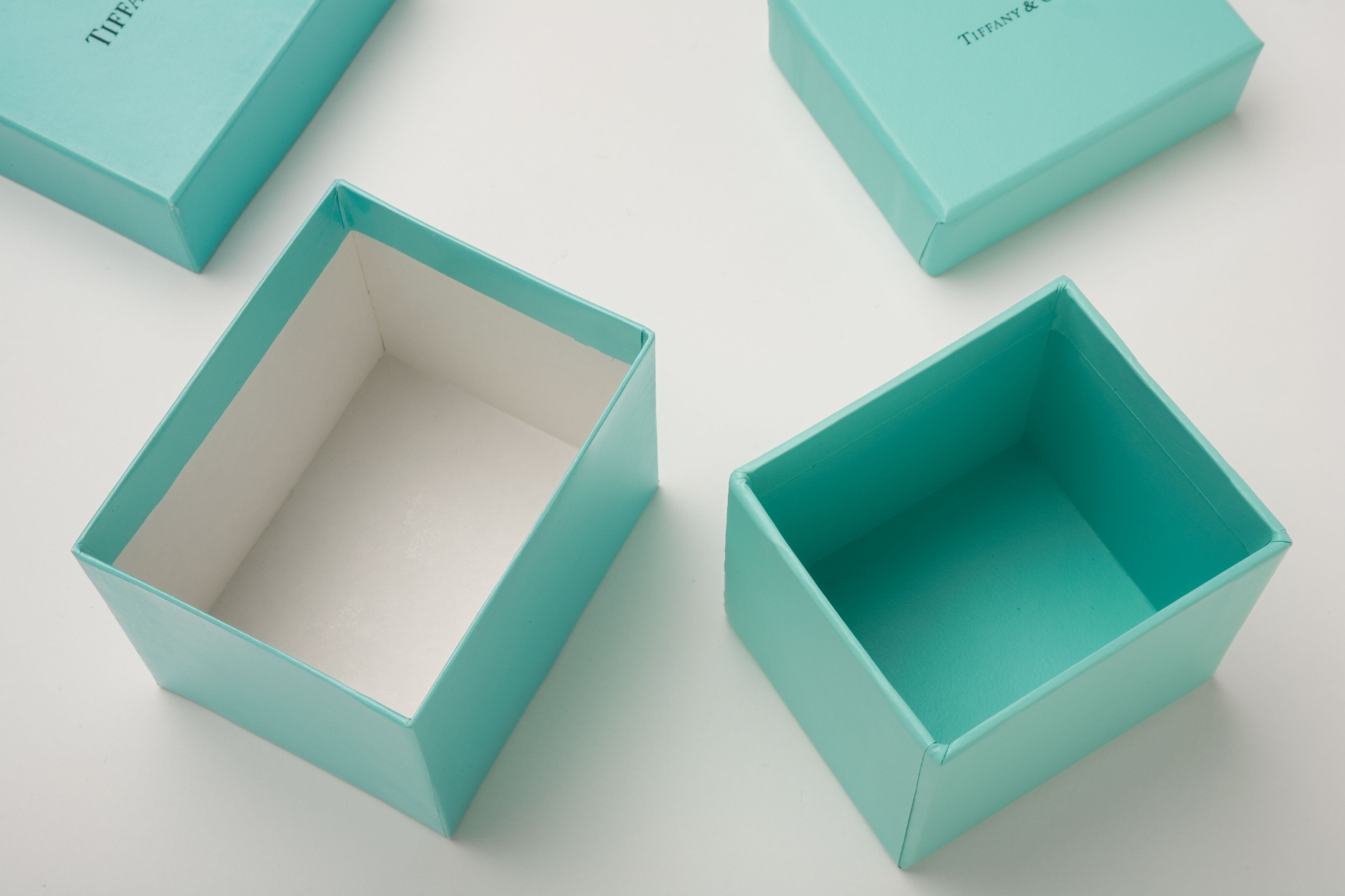 Tiffany &amp;amp; co logo and boxes