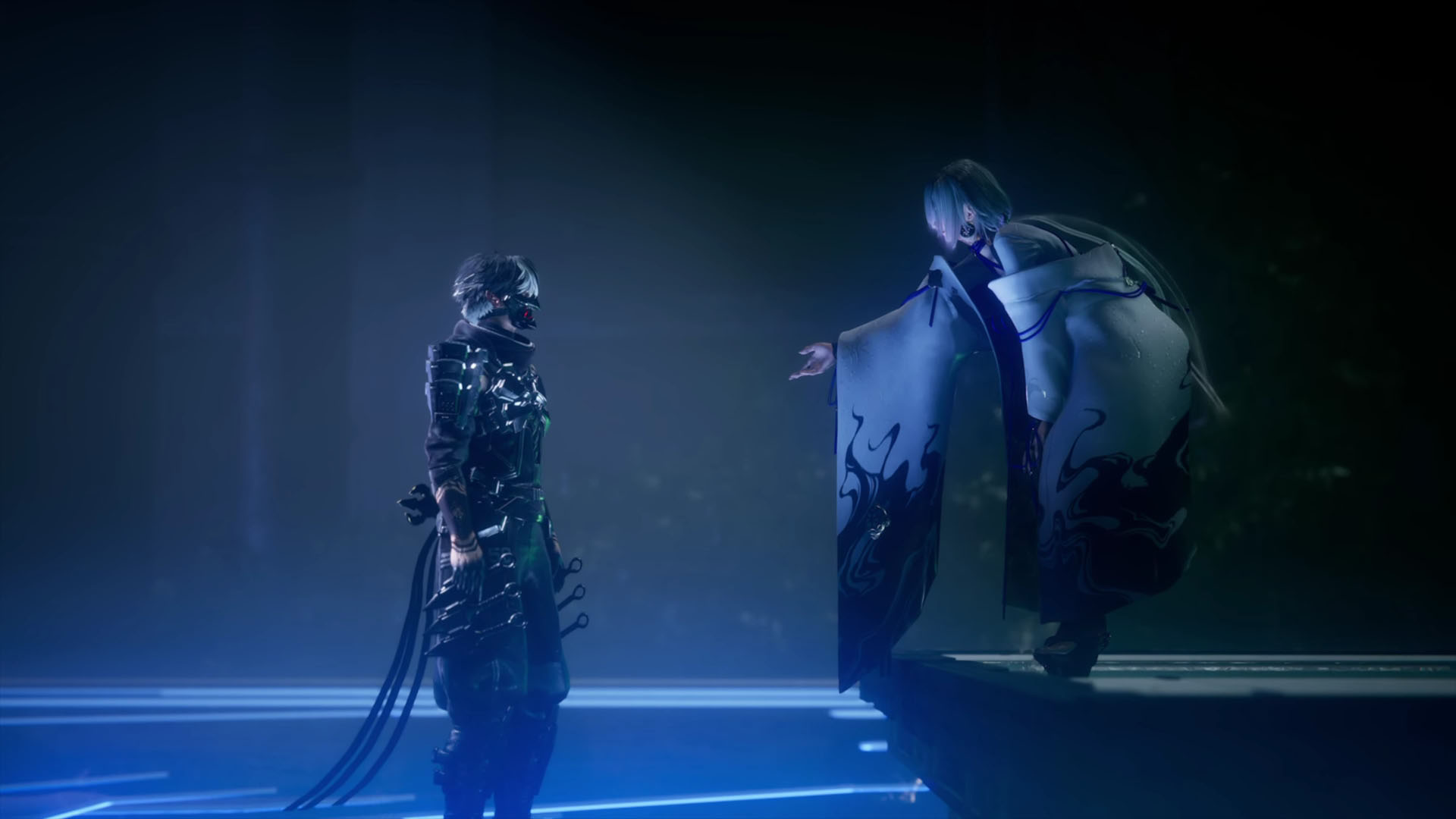 Dragon priestess Seori offers Yakumo a hand in Ninja Gaiden 4