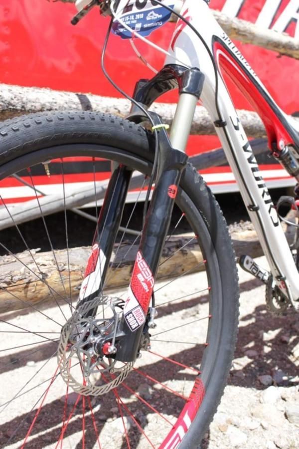 The Speciaized massaged, Brain inertia damped, Reba S29.