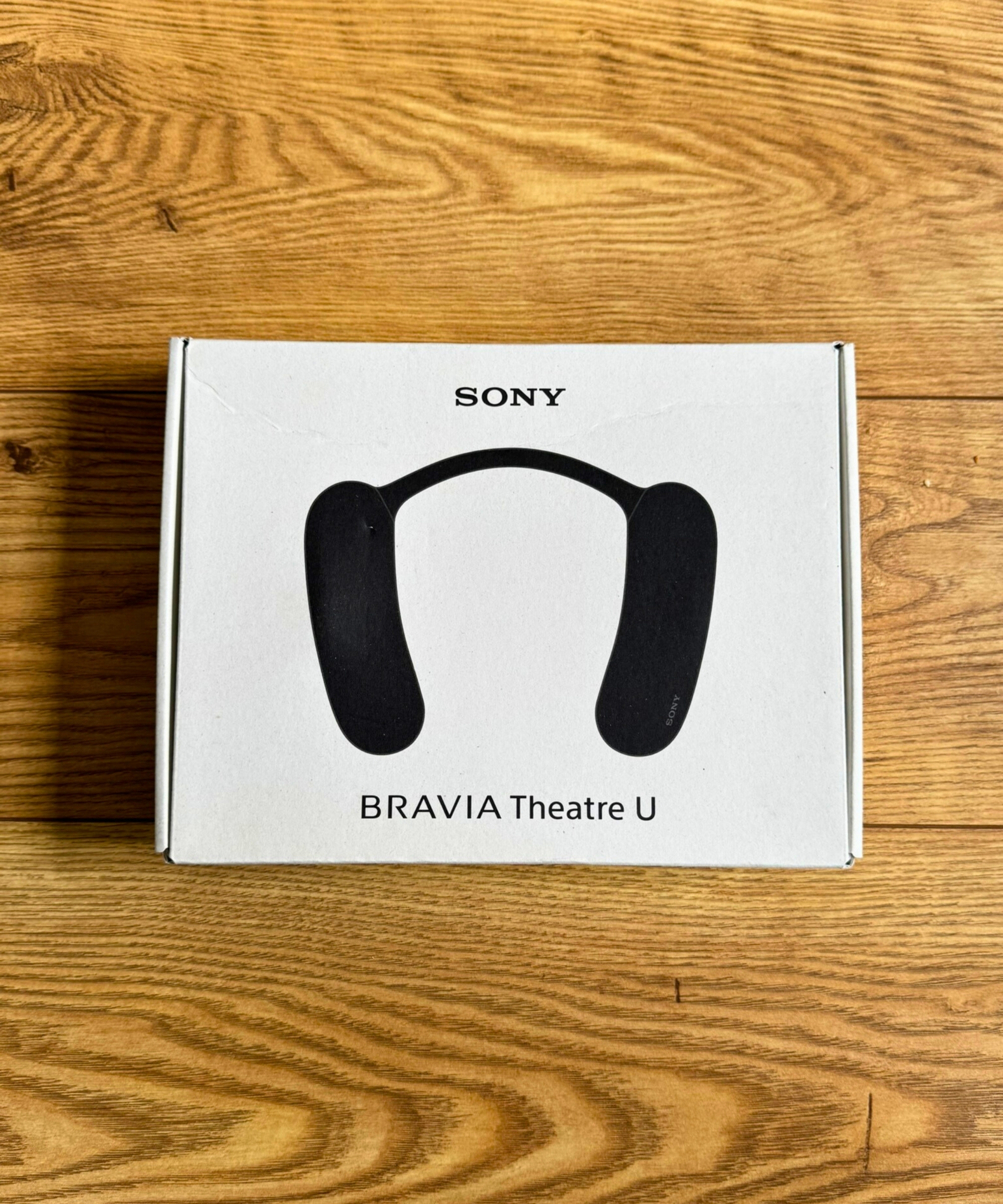 Sony BRAVIA Theatre U box on wooden floor.