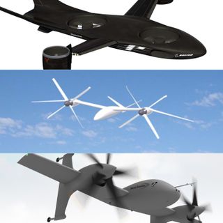 A drawing of a potential VTOL X-plane design/