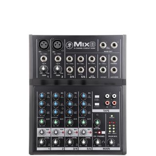 A Mackie Mix8 digital mixer