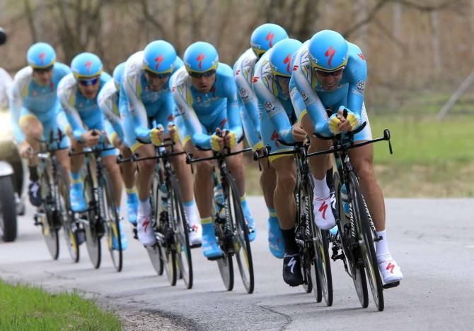 Astana and Vincenzo Nibali finished second behind Sky.