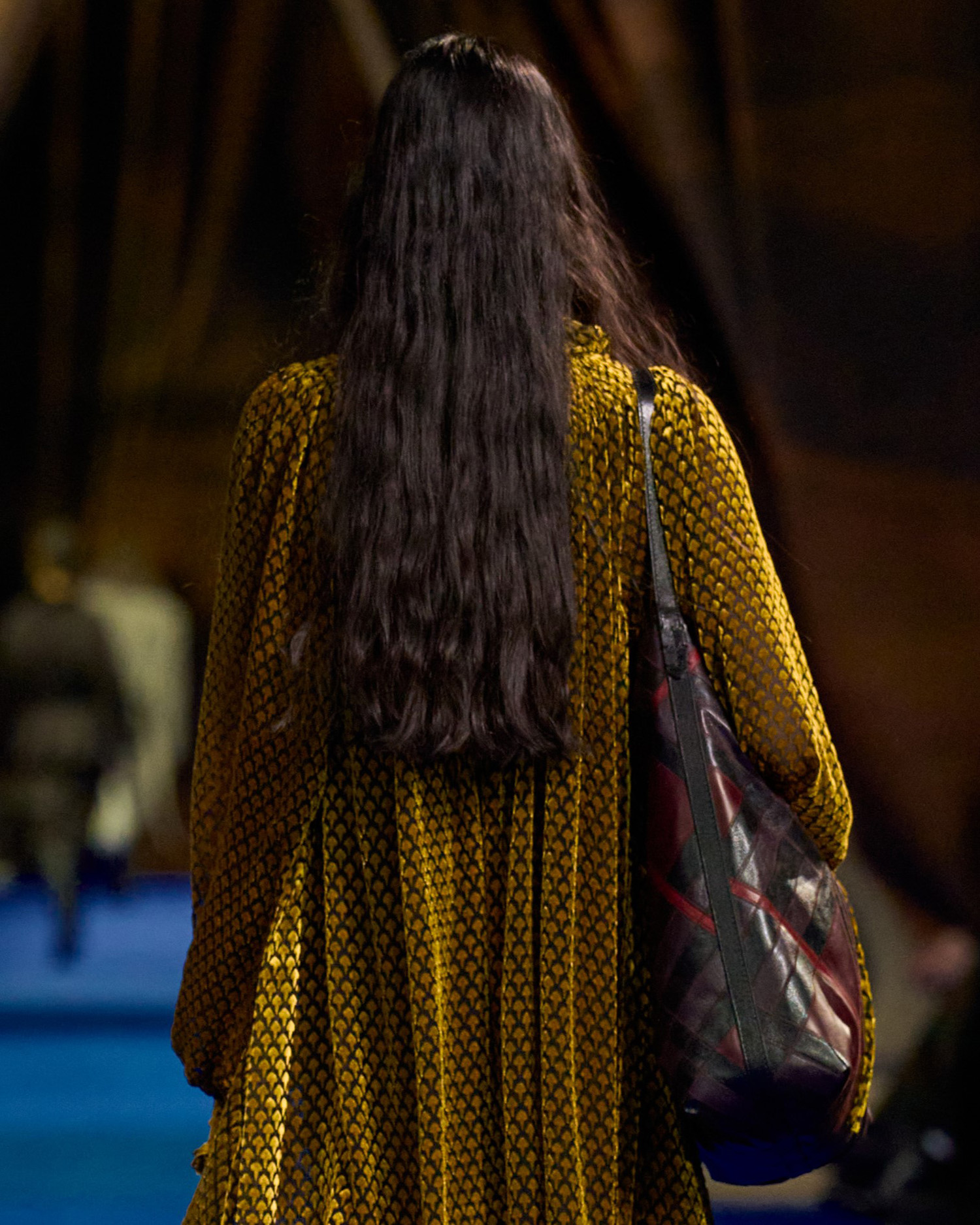 Model walking Burberry A/W 2025