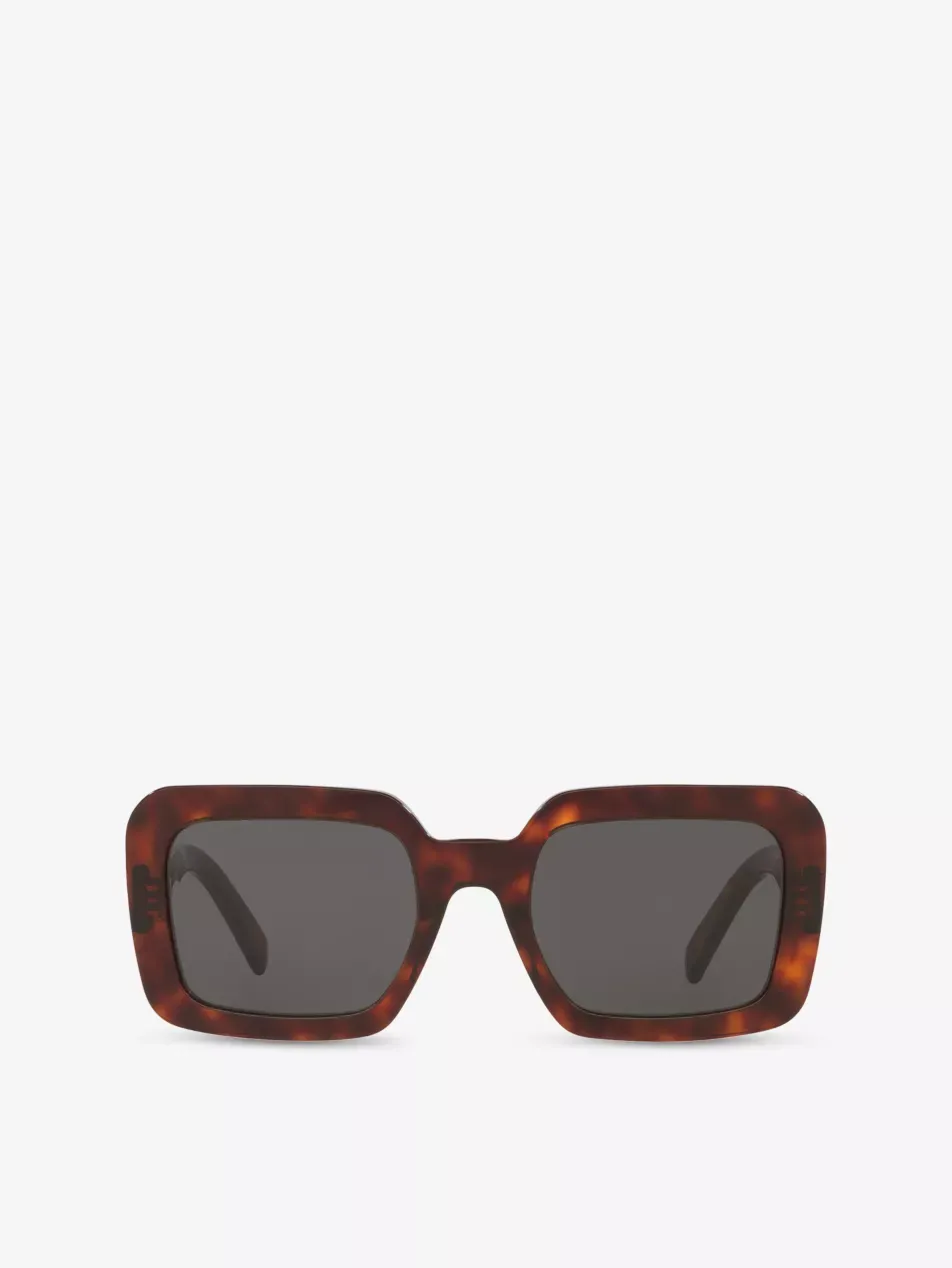 Cl40304u Square Acetate Sunglasses