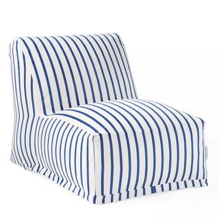 Striped lounge chair