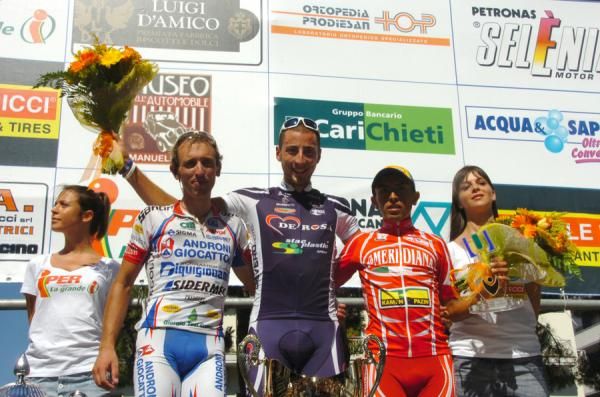 The podium (l-r): Leonardo Bertagnolli, Riccardo Chiarini and Miguel Angel Rubiano Chavez.