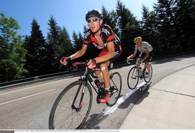 Tejay van Garderen (BMC) leads Romain Bardet (AG2R)