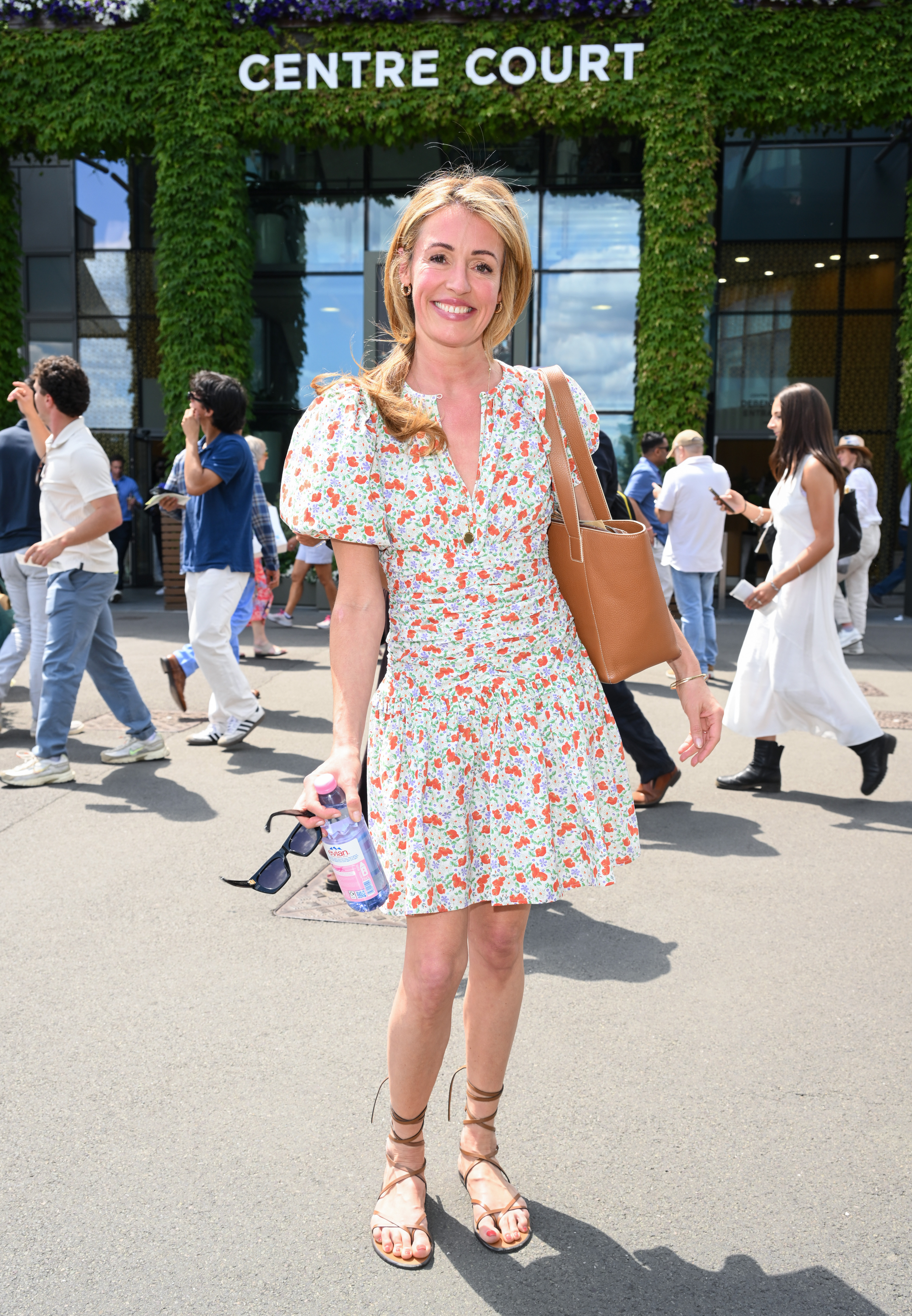 Cat Deeley attends day four of the Wimbledon Tennis Championships
