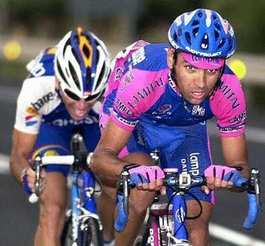 On route to winning a stage