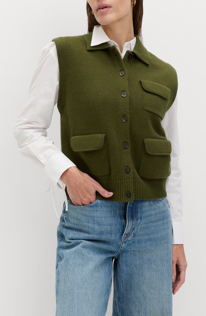 Polo Collar Sweater Vest