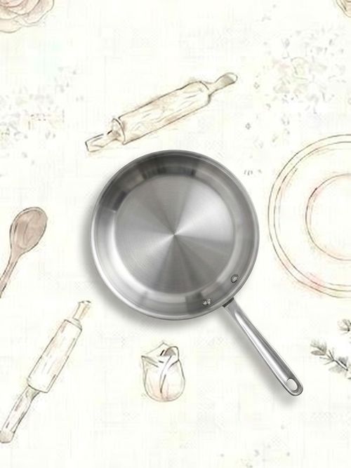 12-Inch stainless steel frying pan