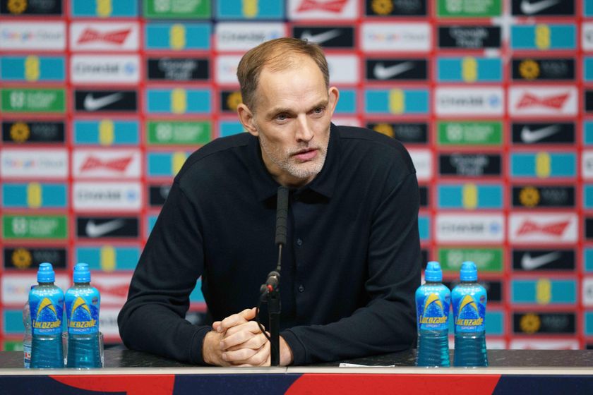 England manager Thomas Tuchel speaks at a press conference, March 2025