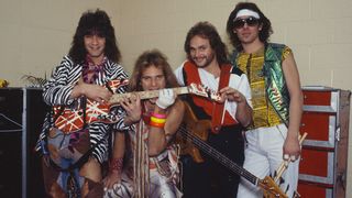 Van Halen backstage in Atlanta, February 1984