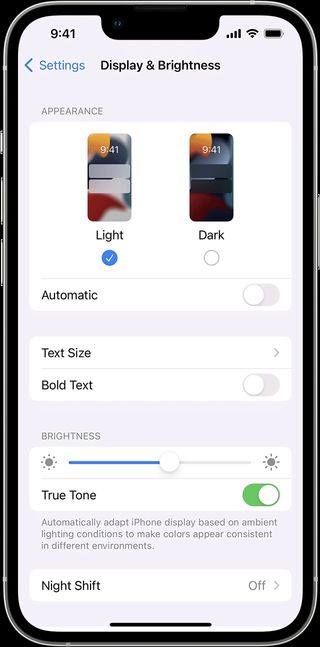 iphone dark mode