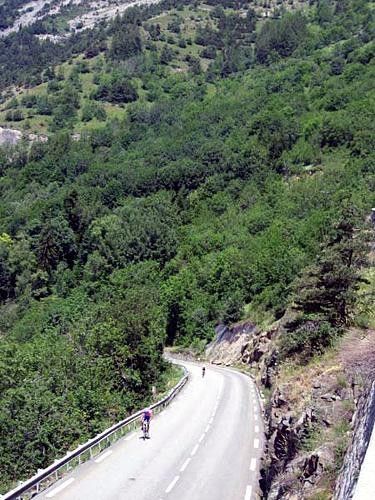 On Alpe d'Huez near corner 14.